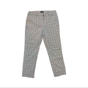 WH/BM Printed Ankle Pant Sz 8